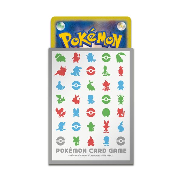 Photo2: Pokemon Center Original Card Game Sleeve The Three Starter Pokémon 64 sleeves (2)