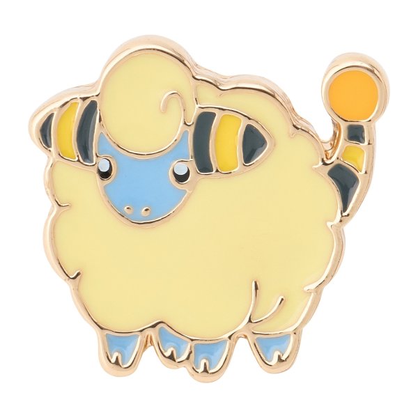 Photo1: Pokemon Center 2026 Pokemon Face Earrings - Pierced Earrings ver. #58 Mareep 1 pc (1)