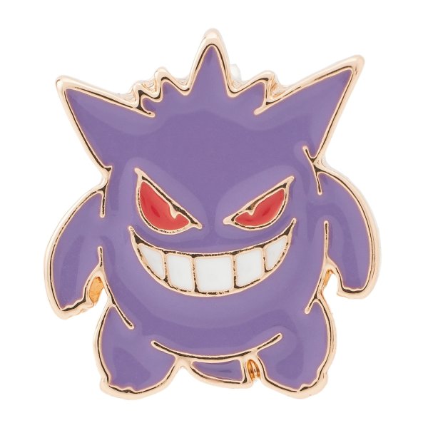 Photo1: Pokemon Center 2025 Pokemon Face Earrings - Pierced Earrings ver. #43 Gengar 1 pc (1)