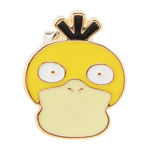 Photo1: Pokemon Center 2026 Pokemon Face Earrings - Pierced Earrings ver. #55 Psyduck 1 pc (1)
