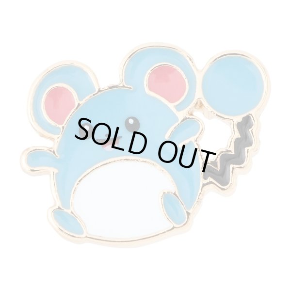 Photo1: Pokemon Center 2025 Pokemon Face Earrings - Pierced Earrings ver. #35 Marill 1 pc (1)