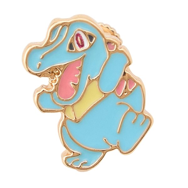 Photo1: Pokemon Center 2026 Pokemon Face Earrings - Clips Earrings ver. #49 Totodile 1 pc (1)