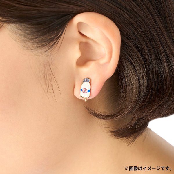 Photo3: Pokemon Center 2026 Pokemon Face Earrings - Clips Earrings ver. #61 Moomoo Milk 1 pc (3)