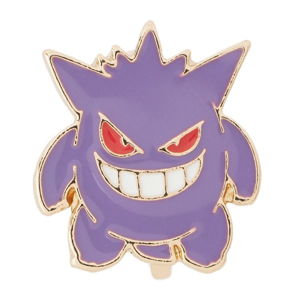 Photo1: Pokemon Center 2025 Pokemon Face Earrings - Clips Earrings ver. #43 Gengar 1 pc (1)