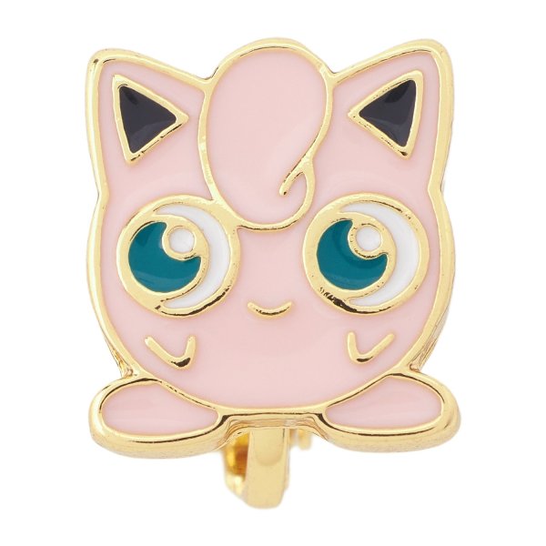 Photo1: Pokemon Center 2025 Pokemon Face Earrings - Clips Earrings ver. #42 Jigglypuff 1 pc (1)