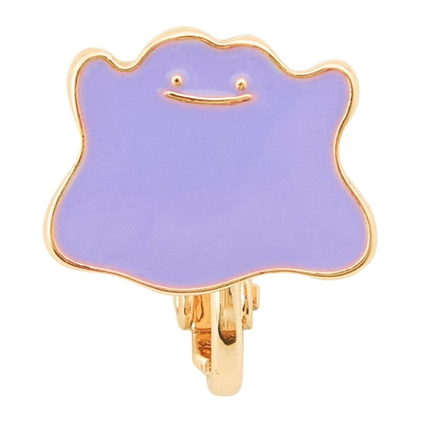 Photo1: Pokemon Center 2026 Pokemon Face Earrings - Clips Earrings ver. #52 Ditto 1 pc (1)