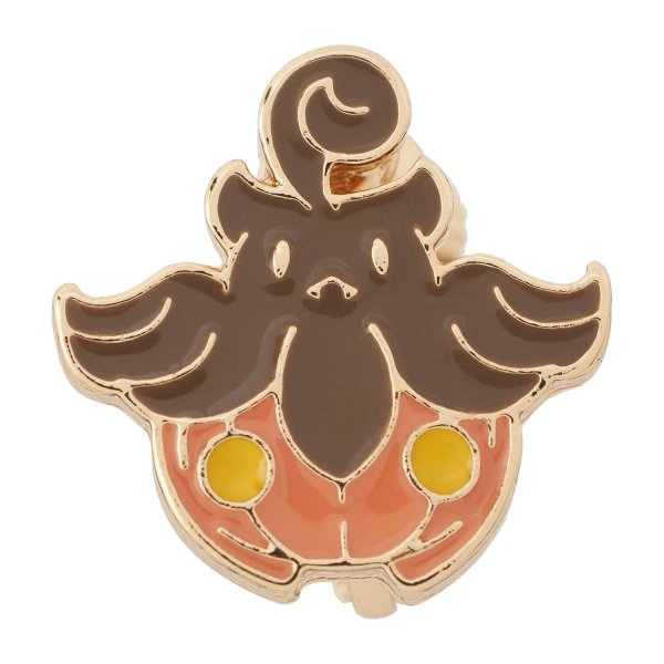 Photo1: Pokemon Center 2025 Pokemon Face Earrings - Clips Earrings ver. #46 Pumpkaboo 1 pc (1)