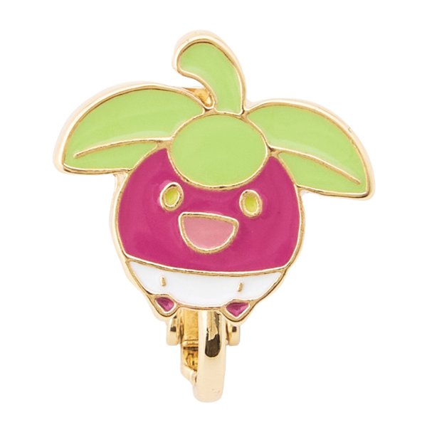 Photo1: Pokemon Center 2026 Pokemon Face Earrings - Clips Earrings ver. #51 Bounsweet 1 pc (1)