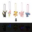 Photo3: Pokemon Center 2025 Glow in the dark Figure charm Key chain Umbreon (3)
