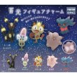 Photo2: Pokemon Center 2025 Glow in the dark Figure charm Key chain Umbreon (2)