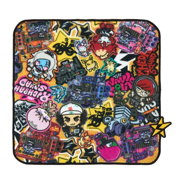 Photo1: Pokemon Center 2025 POKEMON TRAINERS STARDUST BESTIES Hand towel Handkerchief Pattern (1)