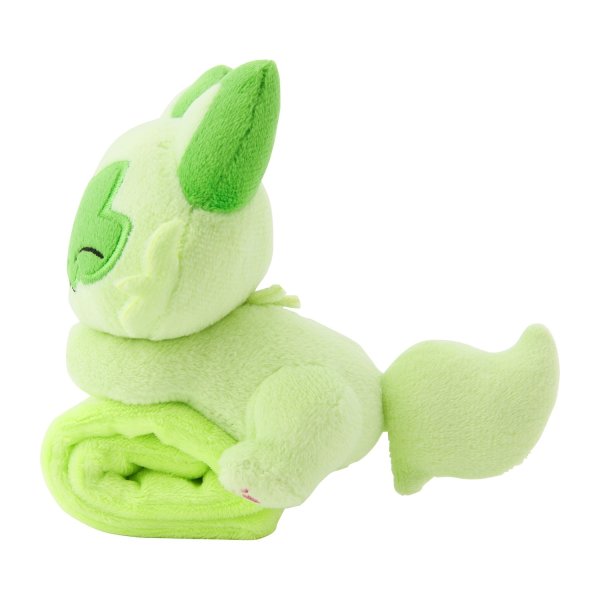 Photo2: Pokemon Center 2025 Shoulder Riding Mascot Plush Sprigatito (2)