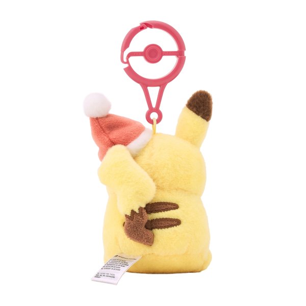 Photo4: Pokemon Center 2026 Preparing For Christmas Pikachu Plush Mascot Key chain Snacking (4)