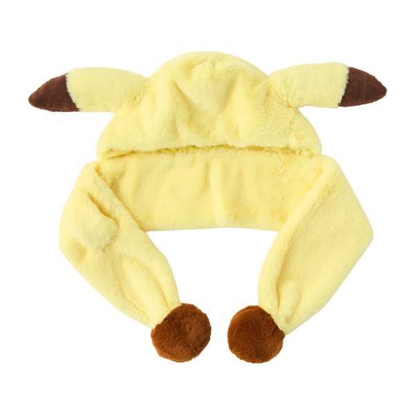 Photo2: Pokemon Center 2026 Preparing For Christmas Pikachu Scarf with a hood (2)