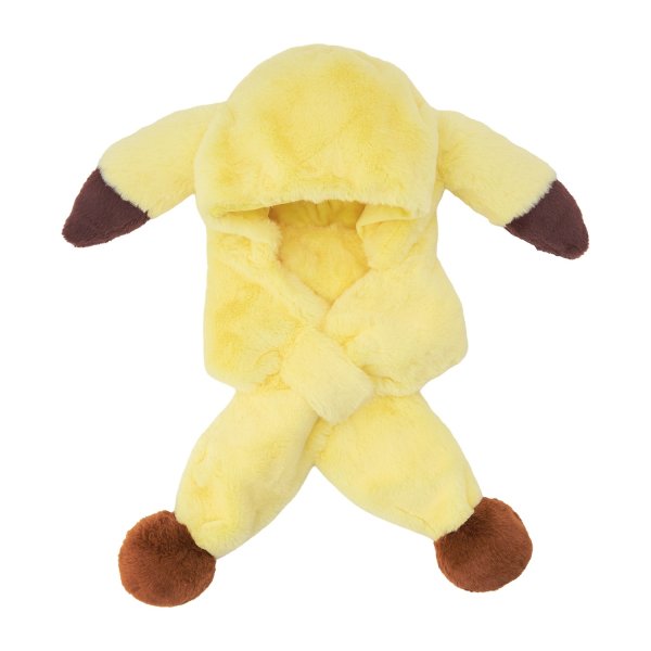 Photo4: Pokemon Center 2026 Preparing For Christmas Pikachu Scarf with a hood (4)