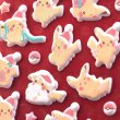 Photo2: Pokemon Center 2026 Preparing For Christmas Pikachu Puffy Sticker (2)