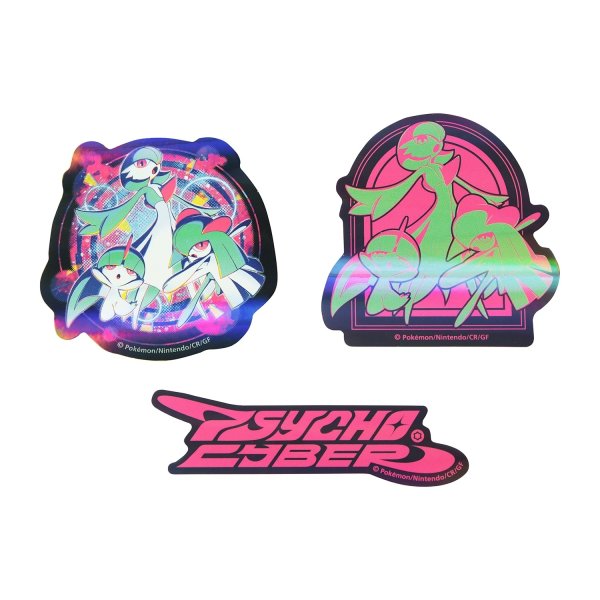 Photo2: Pokemon Center 2025 PSYCHO CYBER Sticker Sheet Ralts Kirlia Gardevoir (2)