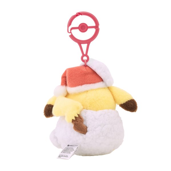 Photo3: Pokemon Center 2026 Preparing For Christmas Pikachu Plush Mascot Key chain Snow Pikachu (3)