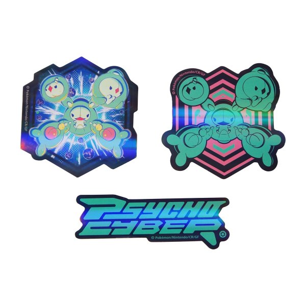 Photo2: Pokemon Center 2025 PSYCHO CYBER Sticker Sheet Solosis Duosion Reuniclus (2)