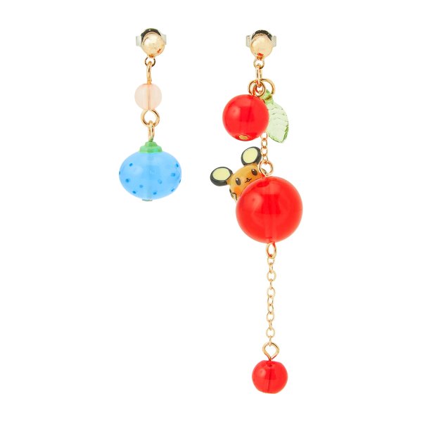 Photo1: Pokemon Center 2025 Pokemon accessory Series Pierced Earrings P110 Dedenne (1)