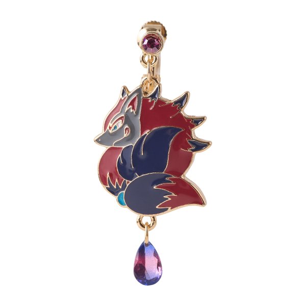 Photo4: Pokemon Center 2026 Pokemon accessory Series Clips Earrings E116 Zorua Zoroark (4)