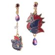 Photo1: Pokemon Center 2026 Pokemon accessory Series Clips Earrings E116 Zorua Zoroark (1)