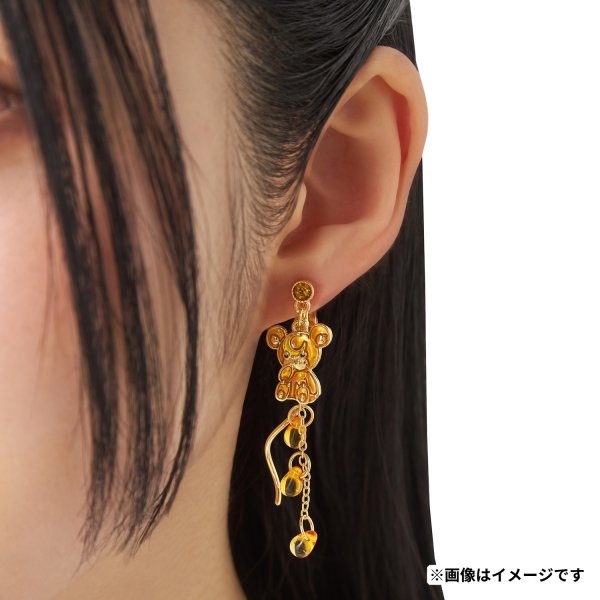 Photo5: Pokemon Center 2026 Pokemon accessory Series Clips Earrings E114 Teddiursa Combee (5)