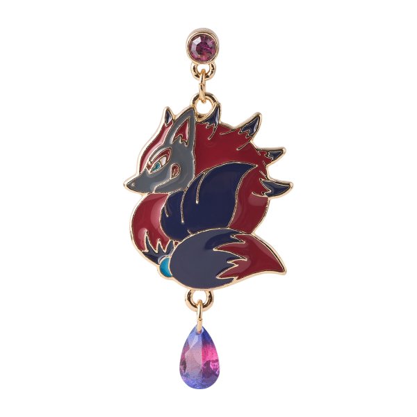 Photo4: Pokemon Center 2026 Pokemon accessory Series Pierced Earrings P116 Zorua Zoroark (4)