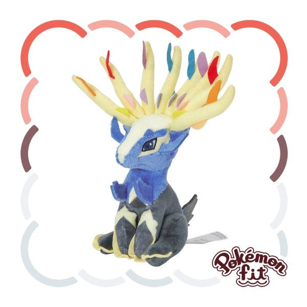 Photo1: Pokemon Center 2024 Pokemon fit Mini Plush #716 Xerneas doll Toy (1)