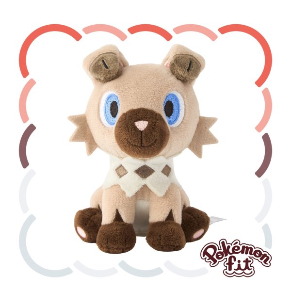 Photo1: Pokemon Center 2025 Pokemon fit Mini Plush #744 Rockruff doll Toy (1)