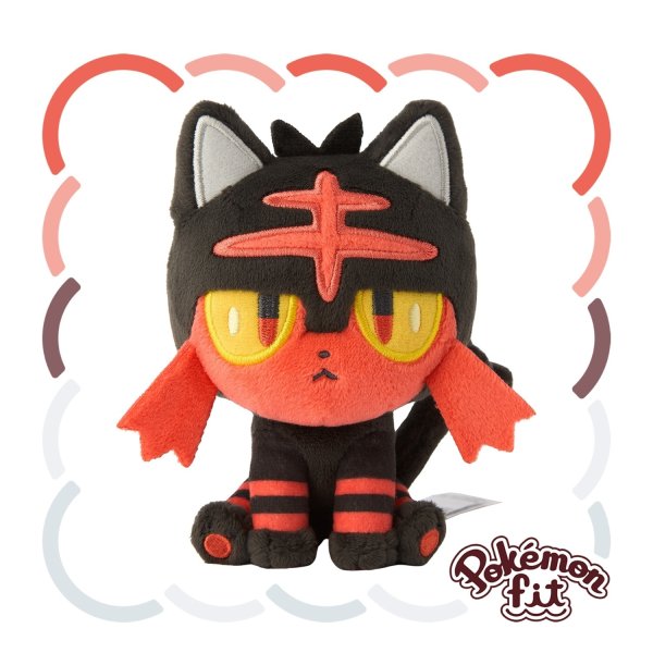 Photo1: Pokemon Center 2025 Pokemon fit Mini Plush #725 Litten doll Toy (1)