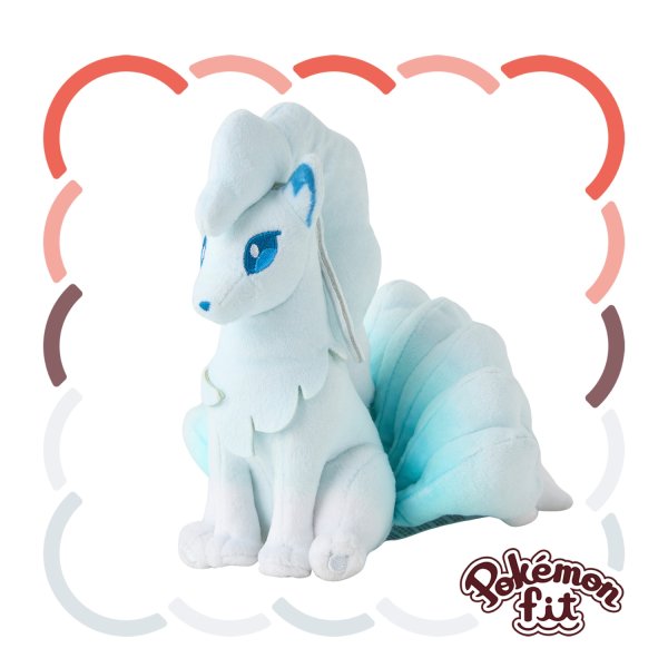 Photo1: Pokemon Center 2025 Pokemon fit Mini Plush #A038 Ninetales (Alolan Form) (1)