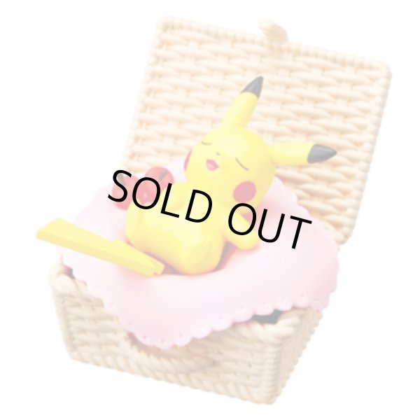 Photo1: Pokemon 2020 utatane basket #1 Pikachu sleeping Figure (1)