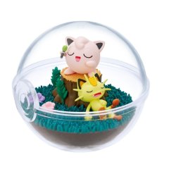 Pokemon 2021 Terrarium Collection vol.9 #3 Jigglypuff & Meowth Mini Figure