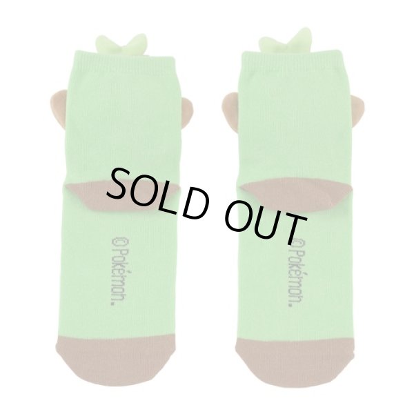 Photo2: Pokemon Center 2020 Plush Socks for Women 23 - 25 cm 1 Pair Grookey (2)