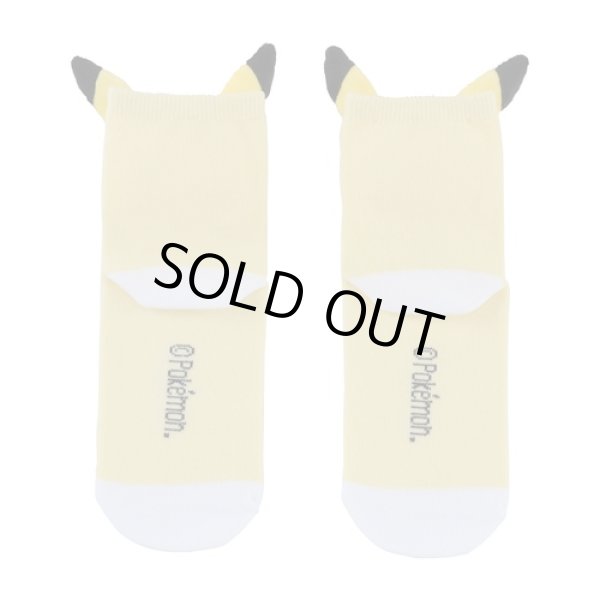Photo2: Pokemon Center 2020 Plush Socks for Women 23 - 25 cm 1 Pair Pikachu Wink (2)