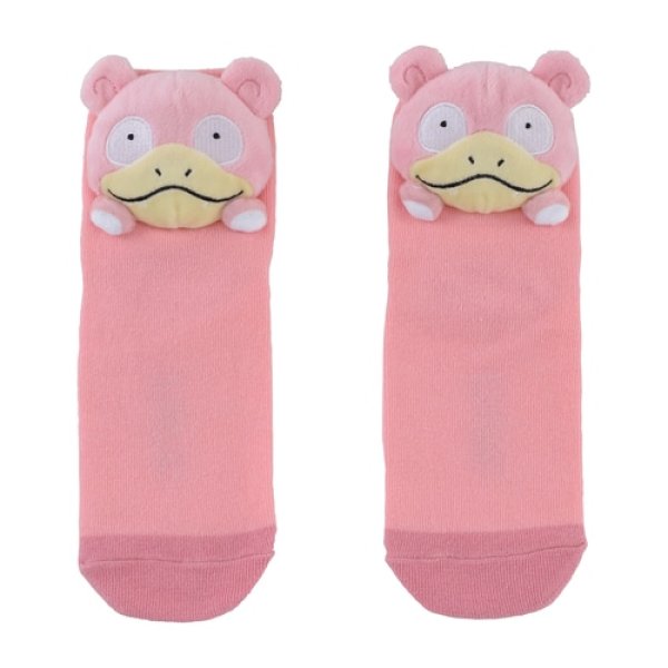 Photo1: Pokemon Center 2020 Plush Socks for Women 23 - 25 cm 1 Pair Slowpoke (1)