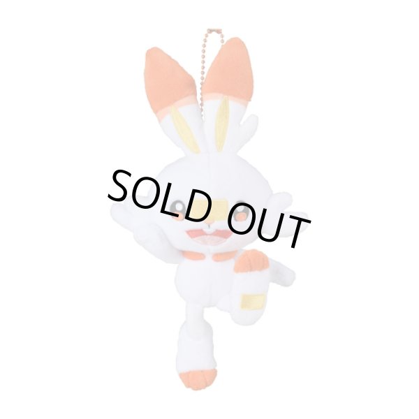 Photo1: Pokemon Center 2020 Pokemon Galar Tabi Plush Mascot Key Chain Scorbunny (1)