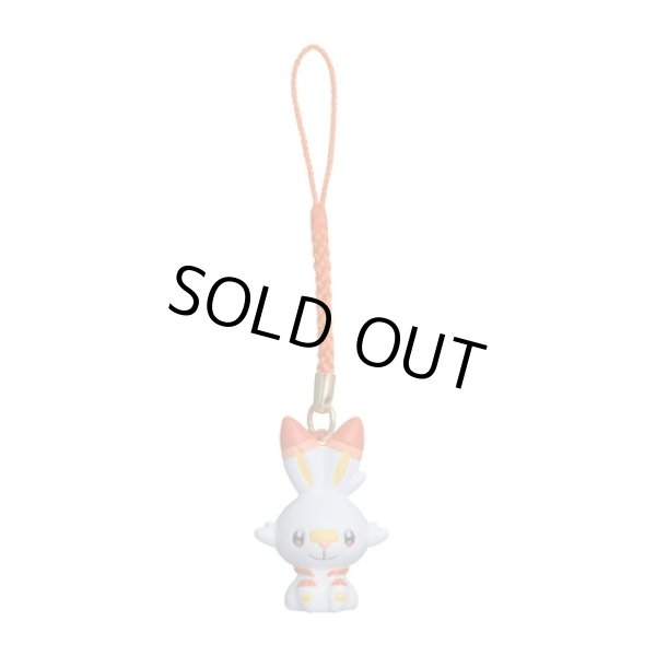 Photo1: Pokemon Center 2021 Bell Charm Strap Scorbunny (1)