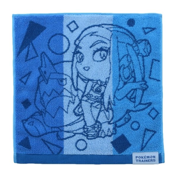 Photo1: Pokemon Center 2020 Pokemon Trainer Hand towel Handkerchief Nessa Drednaw (1)