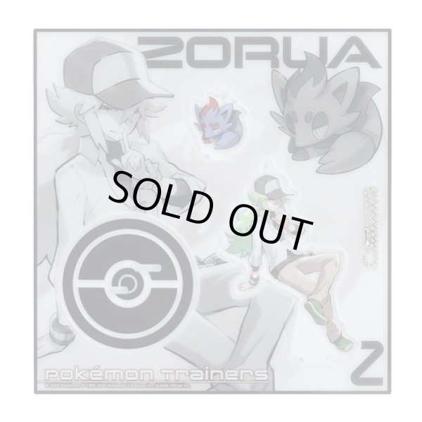 Photo1: Pokemon Center 2020 Pokemon Trainers Acrylic Stand Key Chain N Zorua (1)