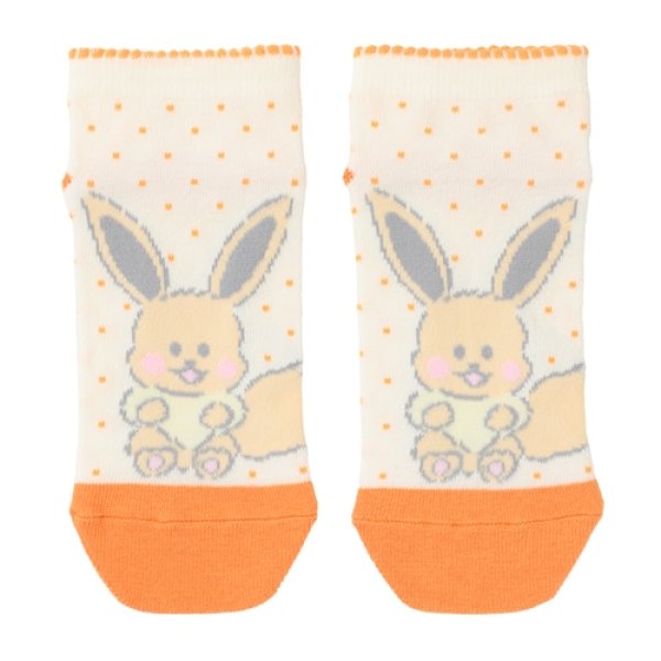 Photo1: Pokemon Center 2021 Repoto Kaitene! Socks for Women 23 - 25 cm 1 Pair Eevee (1)