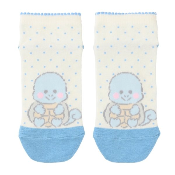 Photo1: Pokemon Center 2021 Repoto Kaitene! Socks for Women 23 - 25 cm 1 Pair Squirtle (1)