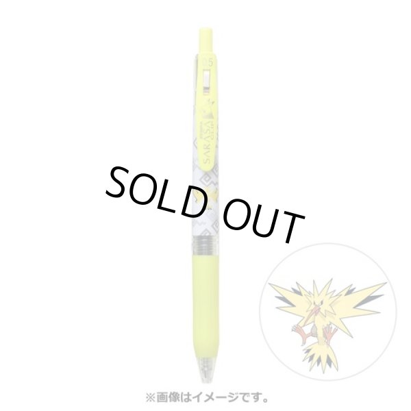 Photo1: Pokemon Center 2021 ZEBRA SARASA Pokemon Shirts Ballpoint pen #145 Zapdos (1)