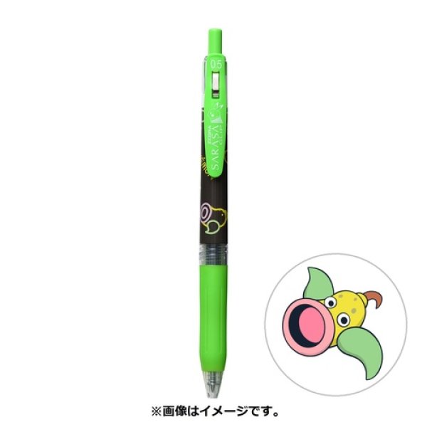 Photo1: Pokemon Center 2021 ZEBRA SARASA Pokemon Shirts Ballpoint pen #70 Weepinbell (1)