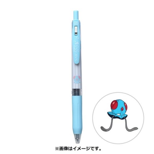 Photo1: Pokemon Center 2021 ZEBRA SARASA Pokemon Shirts Ballpoint pen #72 Tentacool (1)