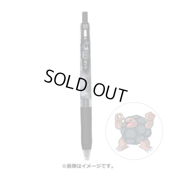 Photo1: Pokemon Center 2021 ZEBRA SARASA Pokemon Shirts Ballpoint pen #76 Golem (1)