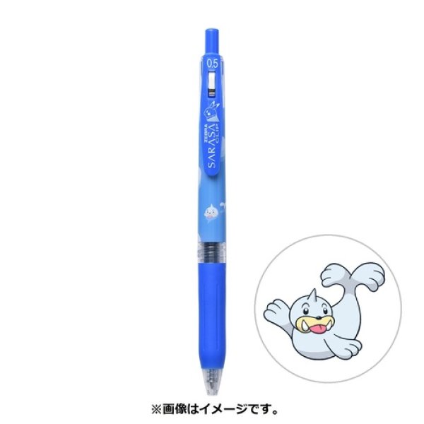 Photo1: Pokemon Center 2021 ZEBRA SARASA Pokemon Shirts Ballpoint pen #86 Seel (1)