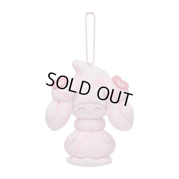 Photo1: Pokemon Center 2021 Mawhip a la mode Alcremie (Milky Ruby) Plush Mascot Key chain (1)