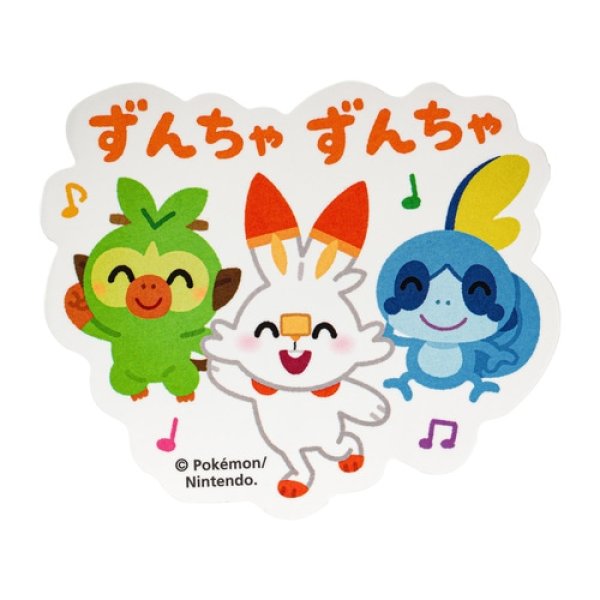 Photo1: Pokemon Center 2021 Pika Pika Friends Sticker Sheet Grookey Scorbunny Sobble ver. (1)